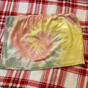 Sky and Sparrow Tie-dye tube top Large